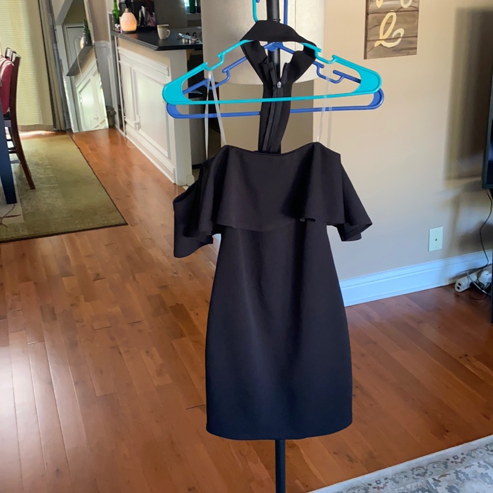 Black off the shoulder dress
